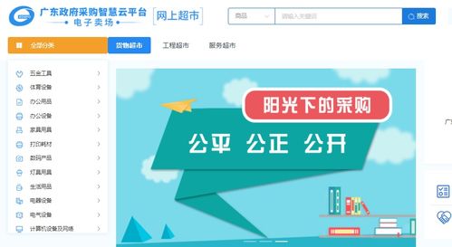 广东政府采购智慧云平台电子卖场供应商进驻指引